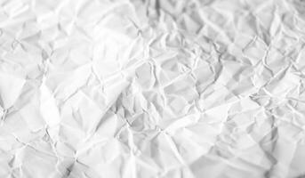 Crumpled white paper photo