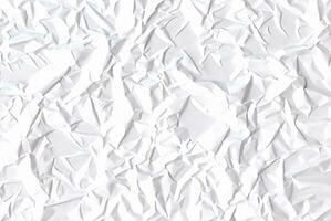 photo white crumpled paper texture background design space white tone