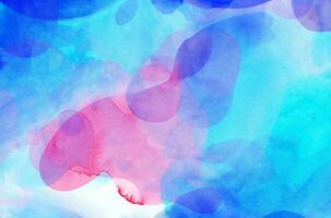 Abstract colorful watercolor for background photo