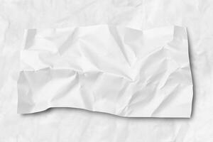 photo white crumpled paper texture background design space white tone