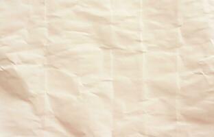 Photo view of crinkled paper texture background