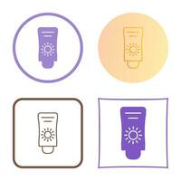 Sun Cream Vector Icon