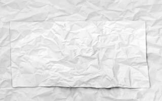 photo white crumpled paper texture background design space white tone