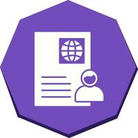 Global Profile Vector Icon