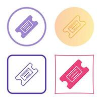 Ticket Vector Icon