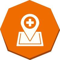 Location hospital Vector Icon