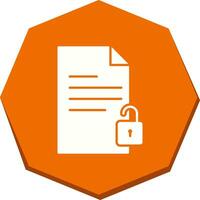 Unlock Documents Vector Icon