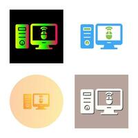 Desktop Computer Vector Icon