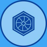 Unique Hexagonal Diaphram Vector Icon