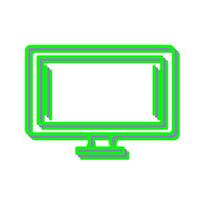 monitor de icono de vector