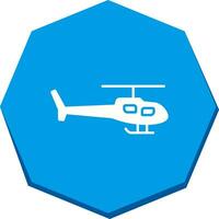 icono de vector de helicóptero