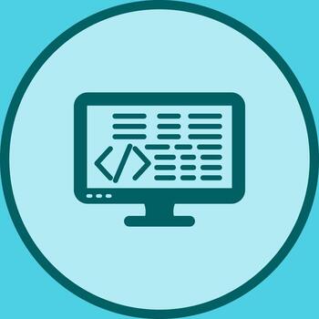 icono de vector de codificación