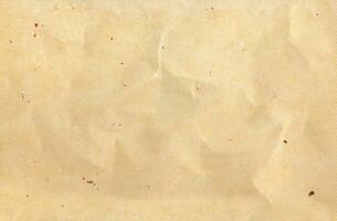 Photo view of crinkled paper texture background