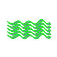 Magnetic Waves Vector Icon