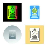 Office Card Vector Icon