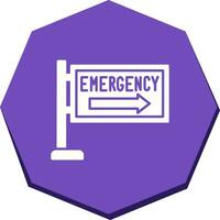 icono de vector de señal de emergencia