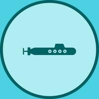 icono de vector submarino