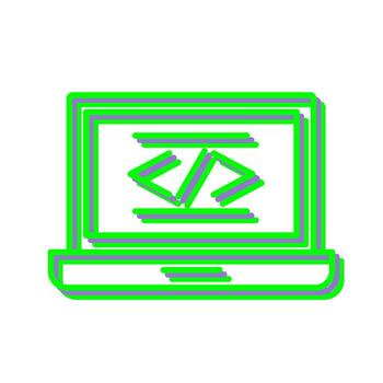 icono de vector de codificación