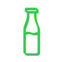 icono de vector de botella de leche