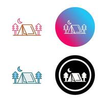 Tent Vector Icon