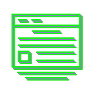 icono de vector de sitio web