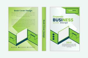 Business book cover design template vector