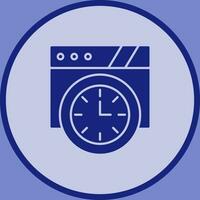 Wall Clock Vector Icon