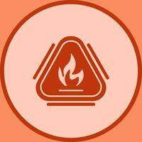 Caution Fire Vector Icon