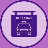 Rent a Car Vector Icon