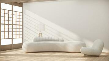 Sofa furniture and mockup modern room design minimal.3D rendering photo