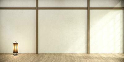 Empty room,Clean japanese minimalist room interior photo