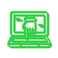 Computer Hacking Vector Icon