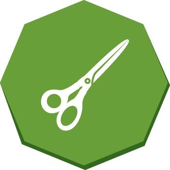 icono de vector de tijeras