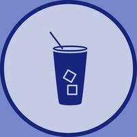 Iced Coffee Vector Icon