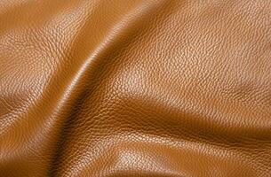 Brown leather texture background photo