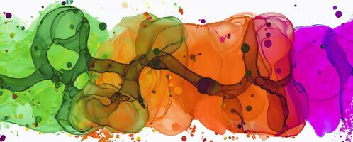 Colorful alcohol ink abstract background photo