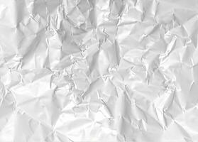 photo white crumpled paper texture background design space white tone