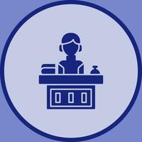 Office Reception Vector Icon