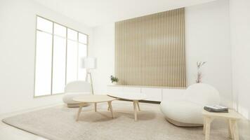 sofa armchair minimalist design muji style.3D rendering photo
