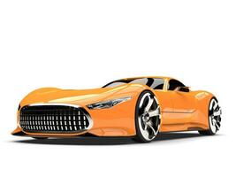 Heat wave orange modern super sports car photo