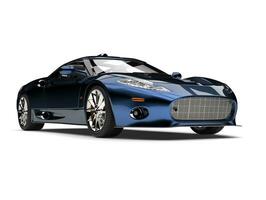 moderno metálico profundo azul súper Deportes coche - belleza Disparo foto
