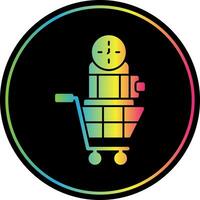 Shopping Time Machine Vector Icon Design