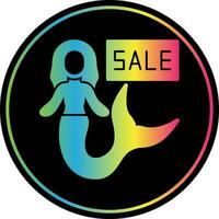 Sale Mermaid Vector Icon Design