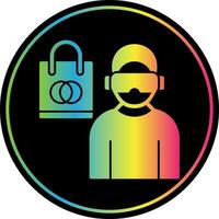 Shopping VR Headset Vector Icon Design