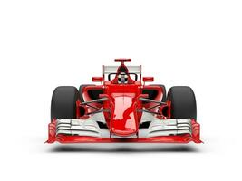 Red super fast racing car - front view photo