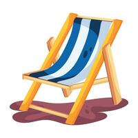 Trendy Deckchair Concepts vector