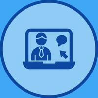 Online Interview Vector Icon