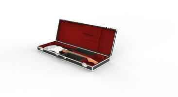 Guitar Case With Electric Guitar photo