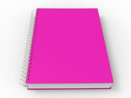 Summer pink spiral binding notebook photo