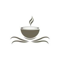 café taza logo vector icono ilustración diseño